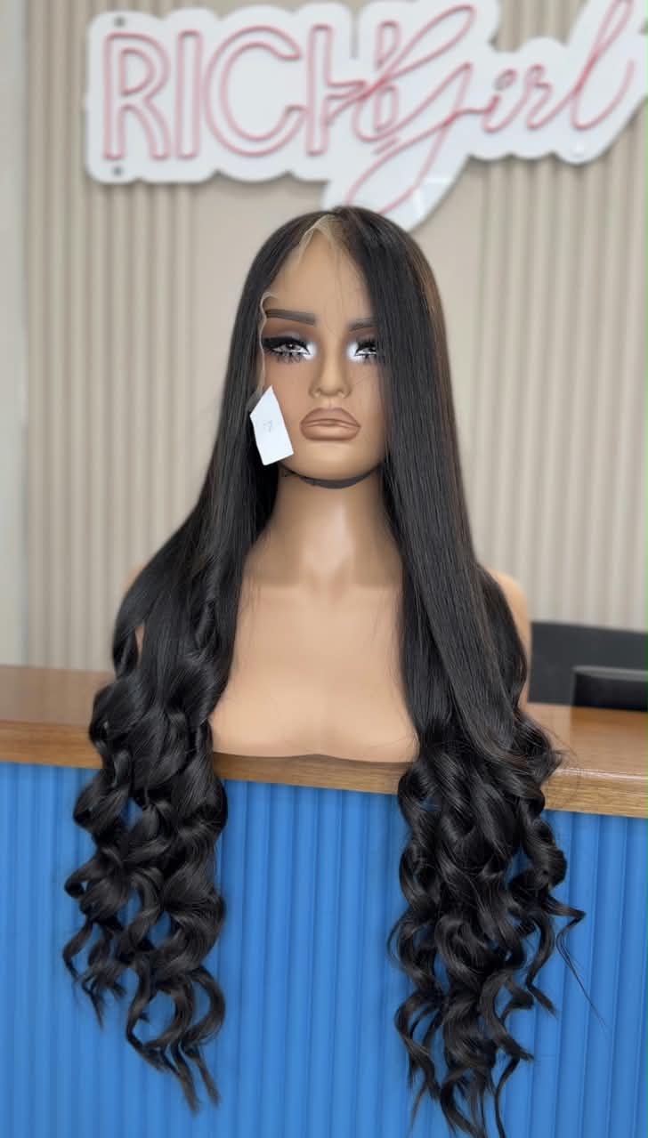 Custom made wig with raw hair 13x4 HD frontal