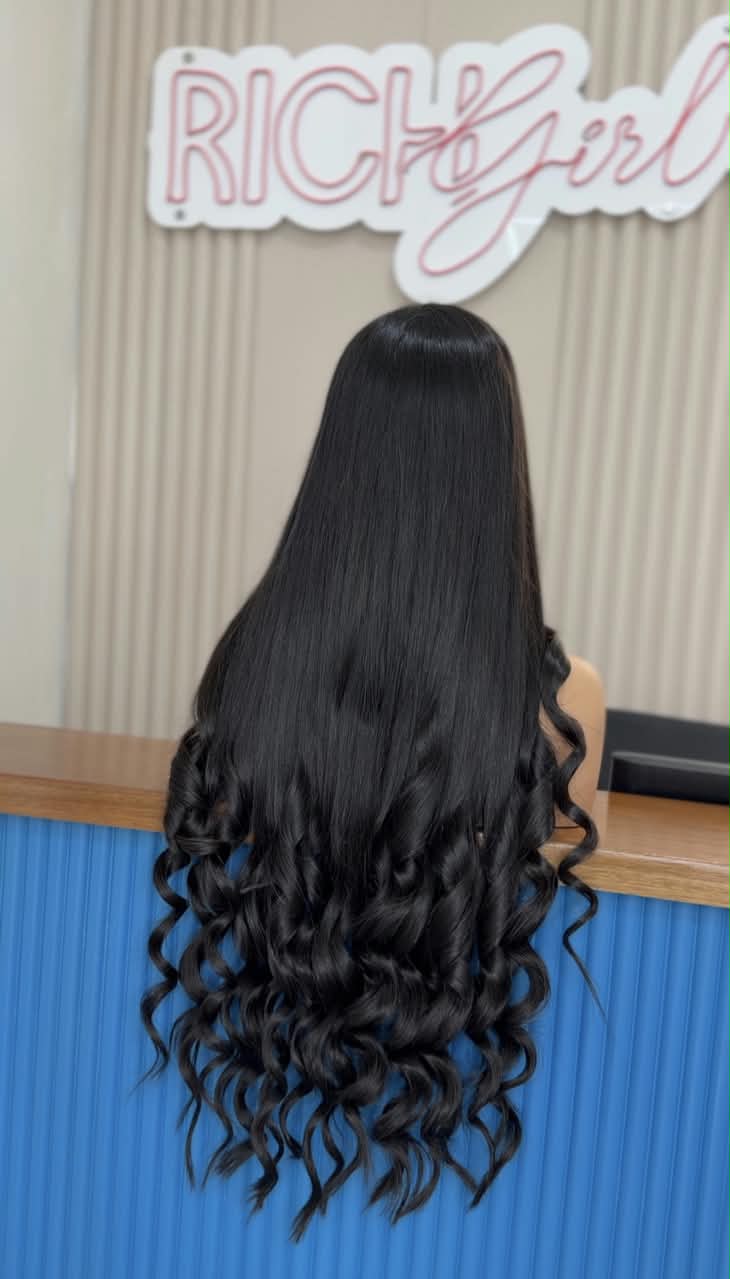 Custom made wig with raw hair 13x4 HD frontal