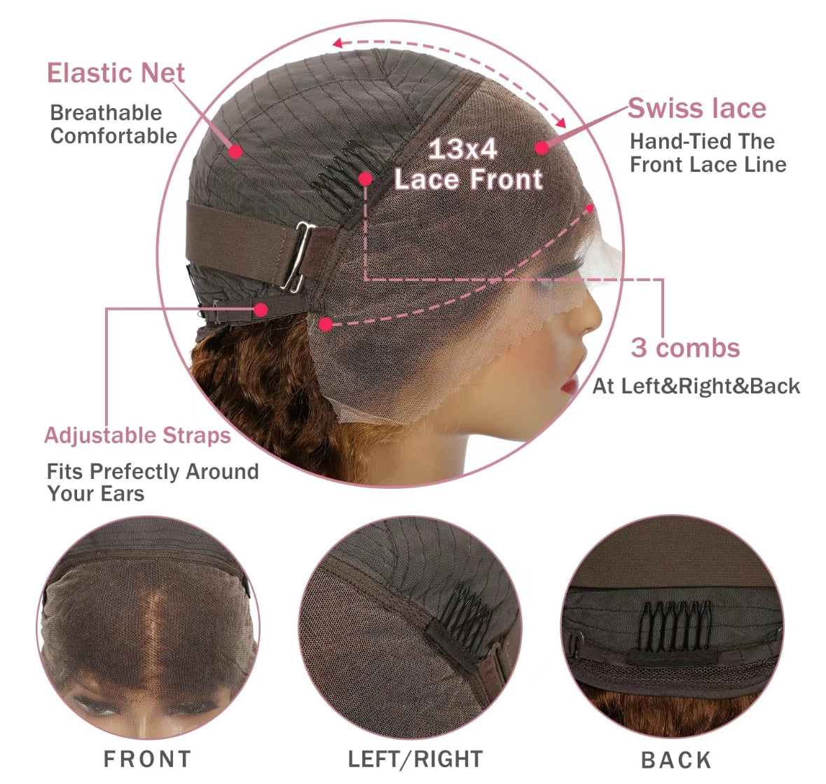 Curly Highlighted Wig – 100% Human Hair| 200% Density