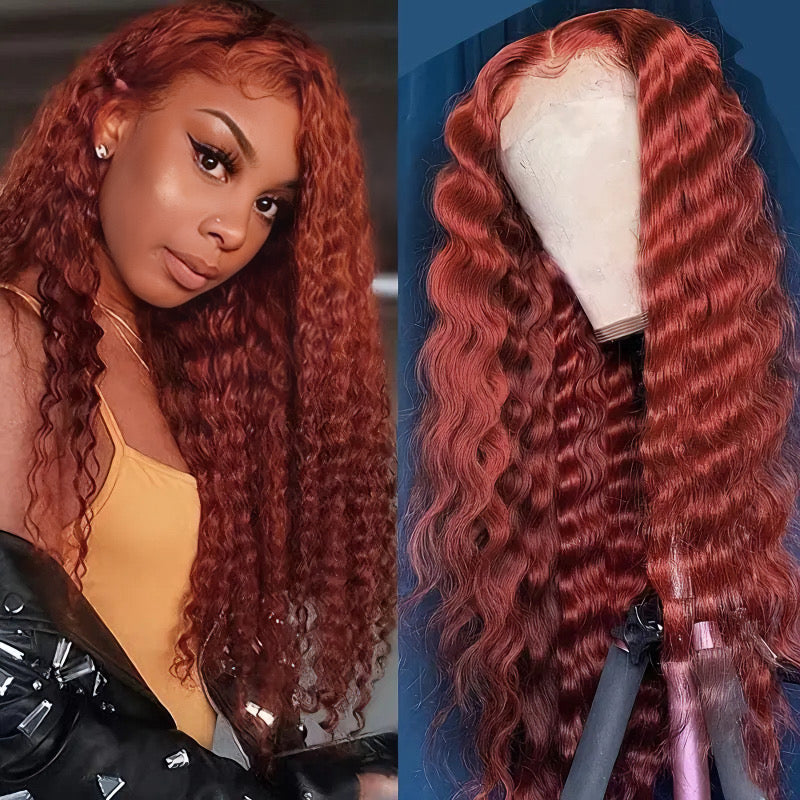 Transparent Lace Curly Wig 13x4