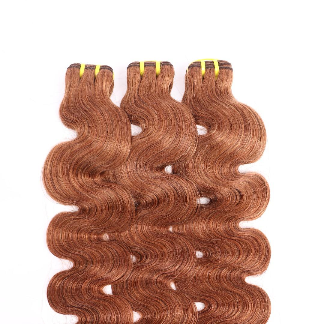 Chestnut Brown Body Wave Bundles – 100% Virgin Human Hair